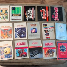 Lot of 15 Atari 2600 Instruction Manuals Authentic Original