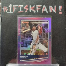Ronald Acuna Jr 2020 Panini Donruss #170 Purple Holo MINT 💥 FREE SHIPPING 