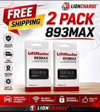 2 Pack 893MAX LiftMaster 3 Button Remote Cont...