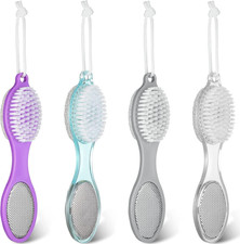 4 Pcs Foot Scrubber 4 in 1 Feet Brush for Use in Shower with Pumice Stone, Foot