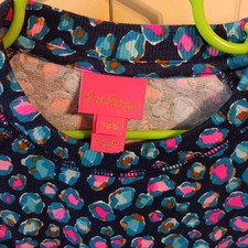 Lilly Pulitzer Navy Spotted Dress, Kid's Size S 4-5 