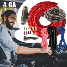 Car Amplifier Installation Wire 4 Guage Amp Kit 2300W Audio Cables Subwoofer US