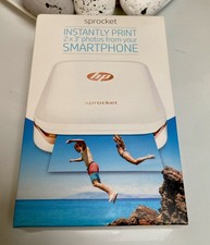 hp sprocket photo printer White gold model 