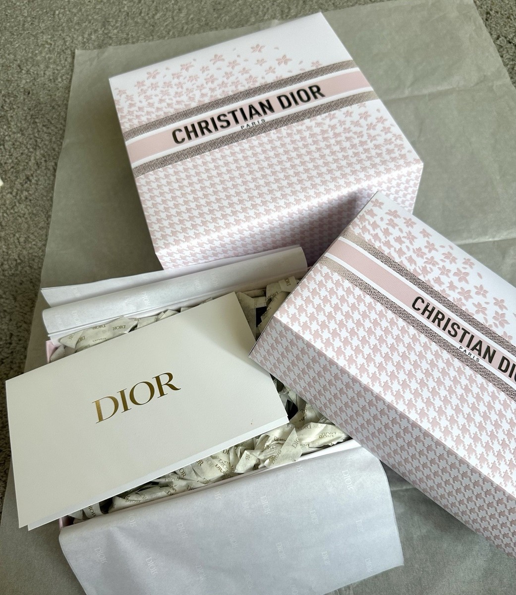 NEW & Limited Edition 3PC DIOR Pink Gift Box & Gift Bag | eBay
