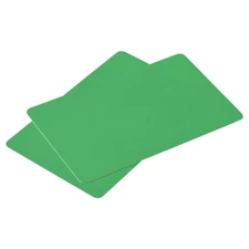 50 Pack Blank PVC Cards Green 14mil for ID Badge Printer Graphic Quality