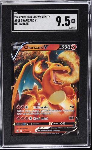Charizard V graded SGC 9.5 for sale on eBay