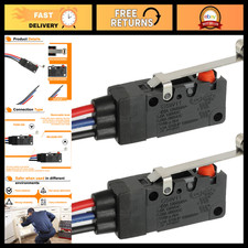Micro Limit Switch 3 PIN Pre-Wired 10A 125/250V - Compact Safety Switch for Auto