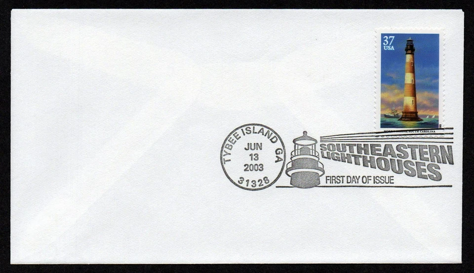 USA, SCOTT # 3787-3791, SET OF 5 FDC COVERS - SOUTHEASTERN LIGHTHOUSES YEAR 2003 - Image 4 of 4