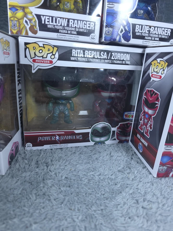 Funko Pop Power Rangers Black Pink Yellow Blue Red Rita Repulsa Zordon Lot - Image 4 of 4