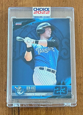 2022 BEN RICE RC CHOICE TAMPA TARPONS 1ST CARD EVER  - SEALED LAST ONE
