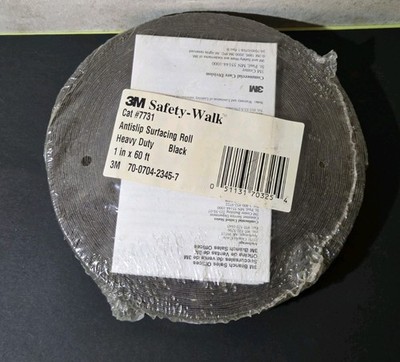 Safety Walk 3M Anti Slip Tape 1'' X 60ft Black For Steps, Ladders, Ramps