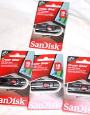 SanDisk 16GB Cruzer GLIDE USB Flash Pen Drive USB 2.0/3.0 New Sealed - Lot of 4