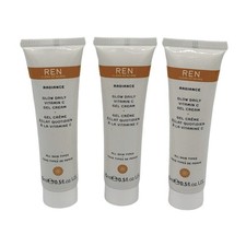 New REN Clean Skincare Radiance Glow Daily Vitamin C Gel Cream .5 oz - Bndl of 3