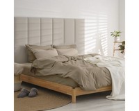 Wandkissen Frotti Beige Gewebte-Optik 30 X 60 Cm