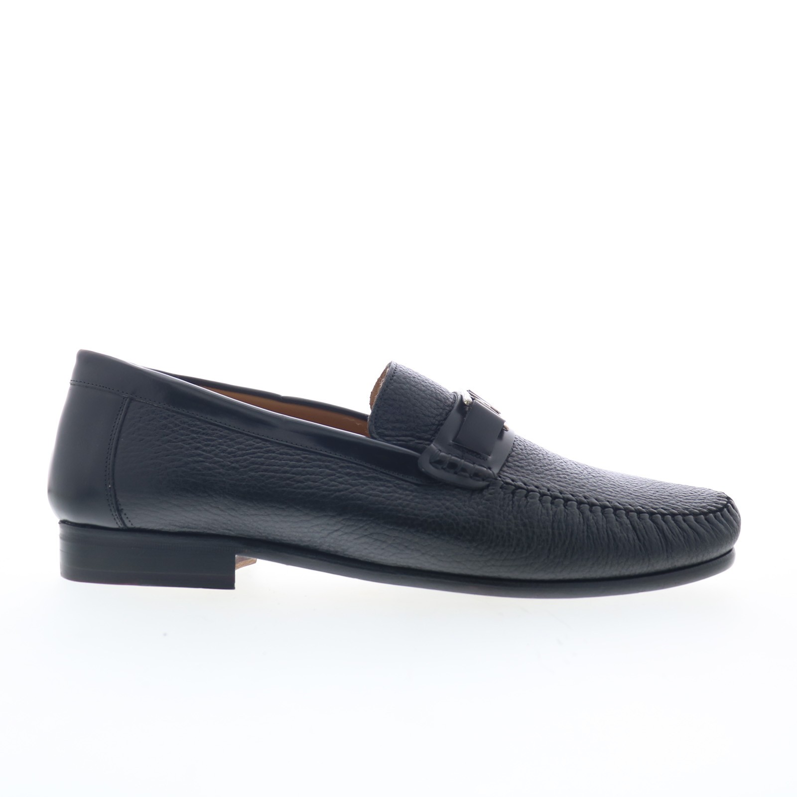 Mezlan 26573 Mens Black Leather Slip On Loafers - Slip Ons Casual Shoes 9 38690₽
