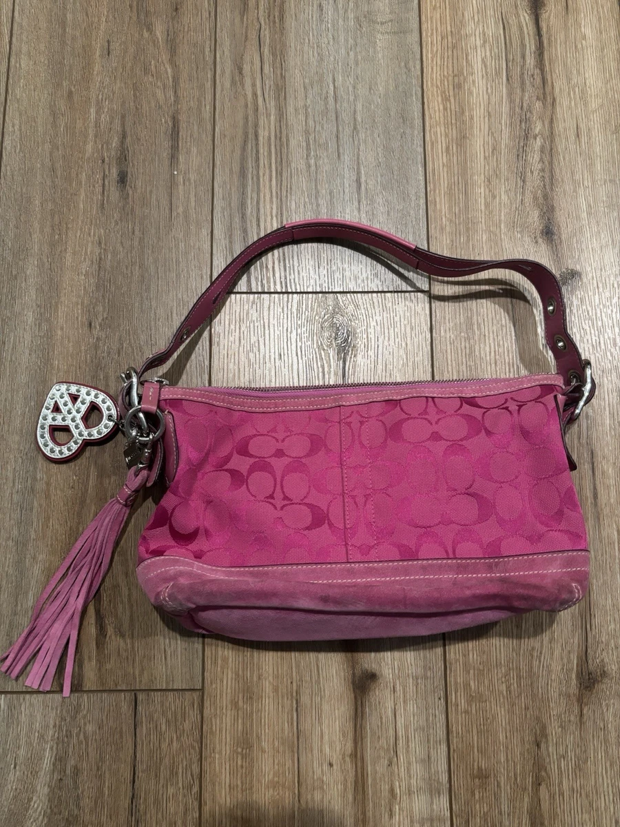 Coach Pink Suede Exterior Bags & Handbags for Women for sale - eBay