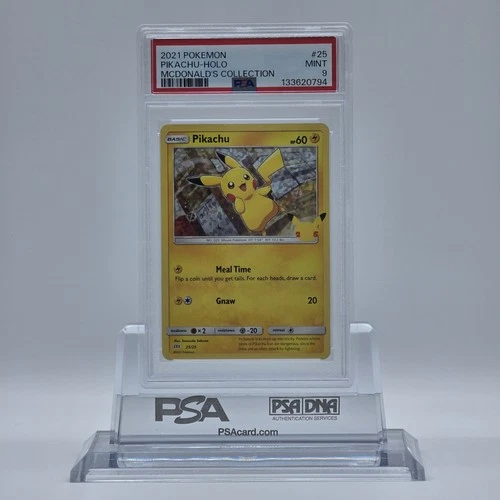 2021 Pokemon Mcdonald's Collection #25 Pikachu Holo PSA 9