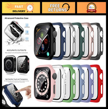 12 Pack Tempered Glass Screen Protector  Hard PC Case for Apple Watch 44mm SE/S