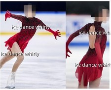 2026New ice figure skating dress performance dress gymnastics dress ladies