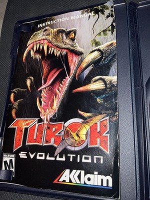 Turok Evolution w/ Booklet (PlayStation 2 PS2 2002) Tested and Works *Read*  