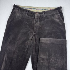 Vintage Polo Ralph Lauren Corduroy Preston Pants 40x31 Brown Chino Flat Straight