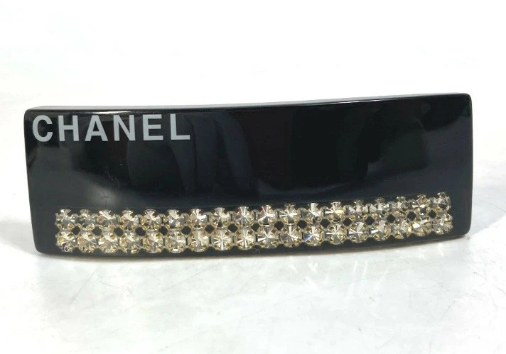 CHANEL Logo Hair Rubber band Accessory F18 V Imitation Pearl Black Gold 38KP270 Chanel logo hair band - Gem main image 2