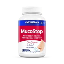 Enzymedica, MucoStop, Natural Enzyme Supplement, Relieves Seasonal or Occasio...