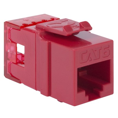 ICC CAT6 Keystone Jack with Slim Profile 180 Degree Punch Down, RJ45 UL Listed