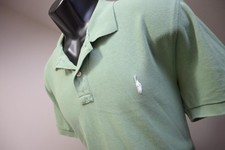 J Crew Casual Polo Shirt Short Sleeve Green Prep Mens Size Large