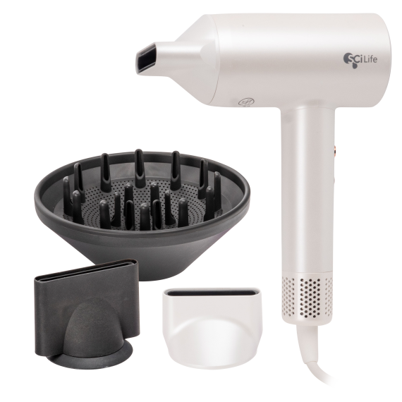 SciLife 1400W High Speed Ionic Hair Dryer with Magnetic Wall Mount