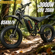 Cheevalry G20 3000W Electric Bike 48V 20AH 20" Mountain E-bike OffRoad 45MPH NEW