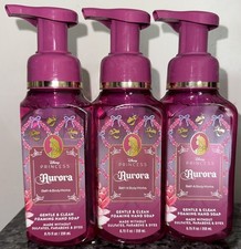 Bath Body Works Disney Princess Aurora Gentle  Clean Foaming Hand Soap Set of 3
