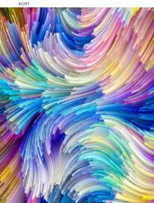 Colorful Abstract - Ceramic Decals- Enamel Decal - Glass Decal- 81297