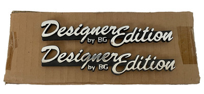 (2) Cadillac OEM Designer Edition By E & G Classic Metal Roof Emblem Badge Logo