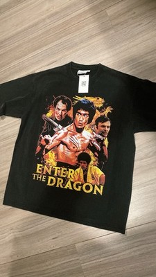 90s Bruce Lee Martial Arts T Shirt XL TnVtees  Enter the Dragon Fade