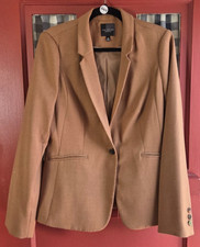 The Limited Women's Brown Button Front Long Sleeve Blazer Jacket Size 10