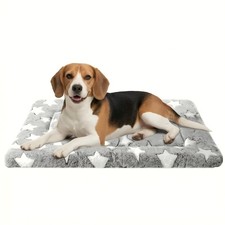 Dog Crate Bed Mat - Soft Reversible Dog Bed, Cozy Washable Kennel Pad for Med...