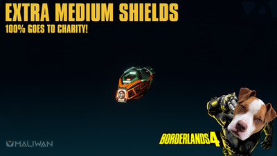 Borderlands 4 - EXTRA MEDIUM SHIELDS - U PICK - 100% CHARITY! (PC/PS/XBOX)