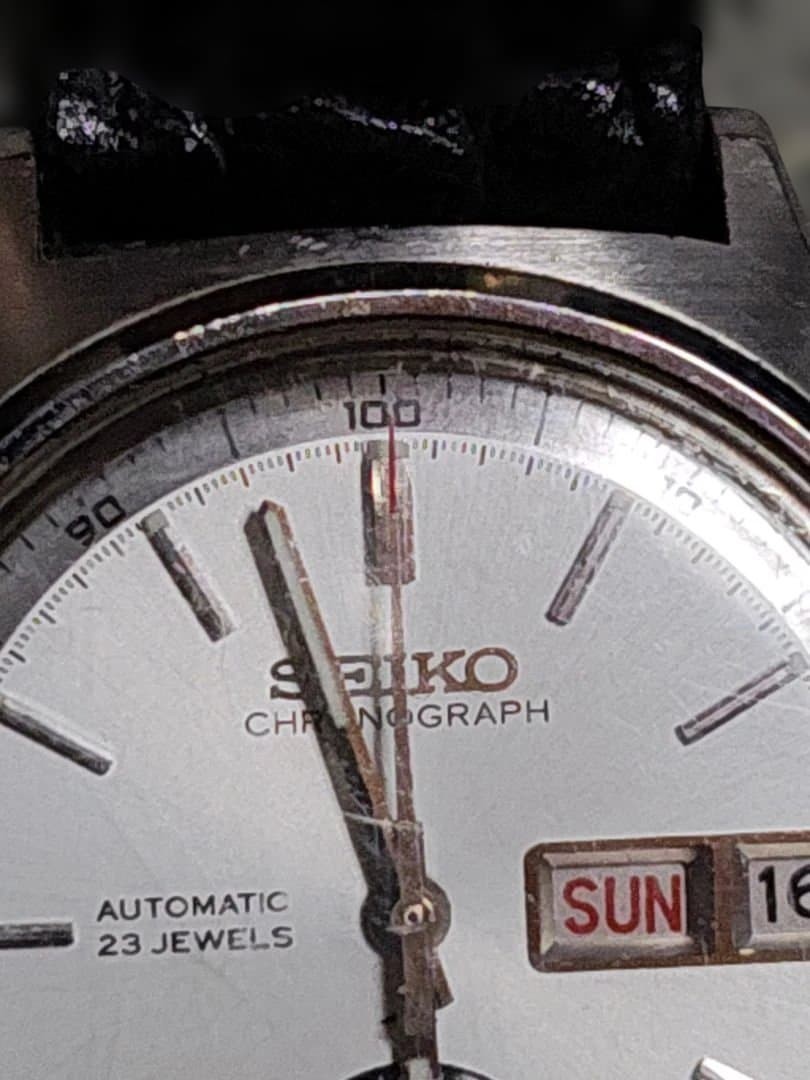 Rare SEIKO Automatic Chronograph Single Panda Wat… - image 2