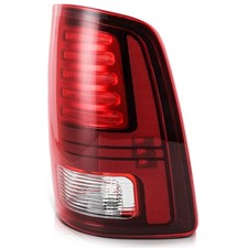 Replacement Tail Light Passenger Side Chrome Housing Red Lens Ram 1500 2013-2018
