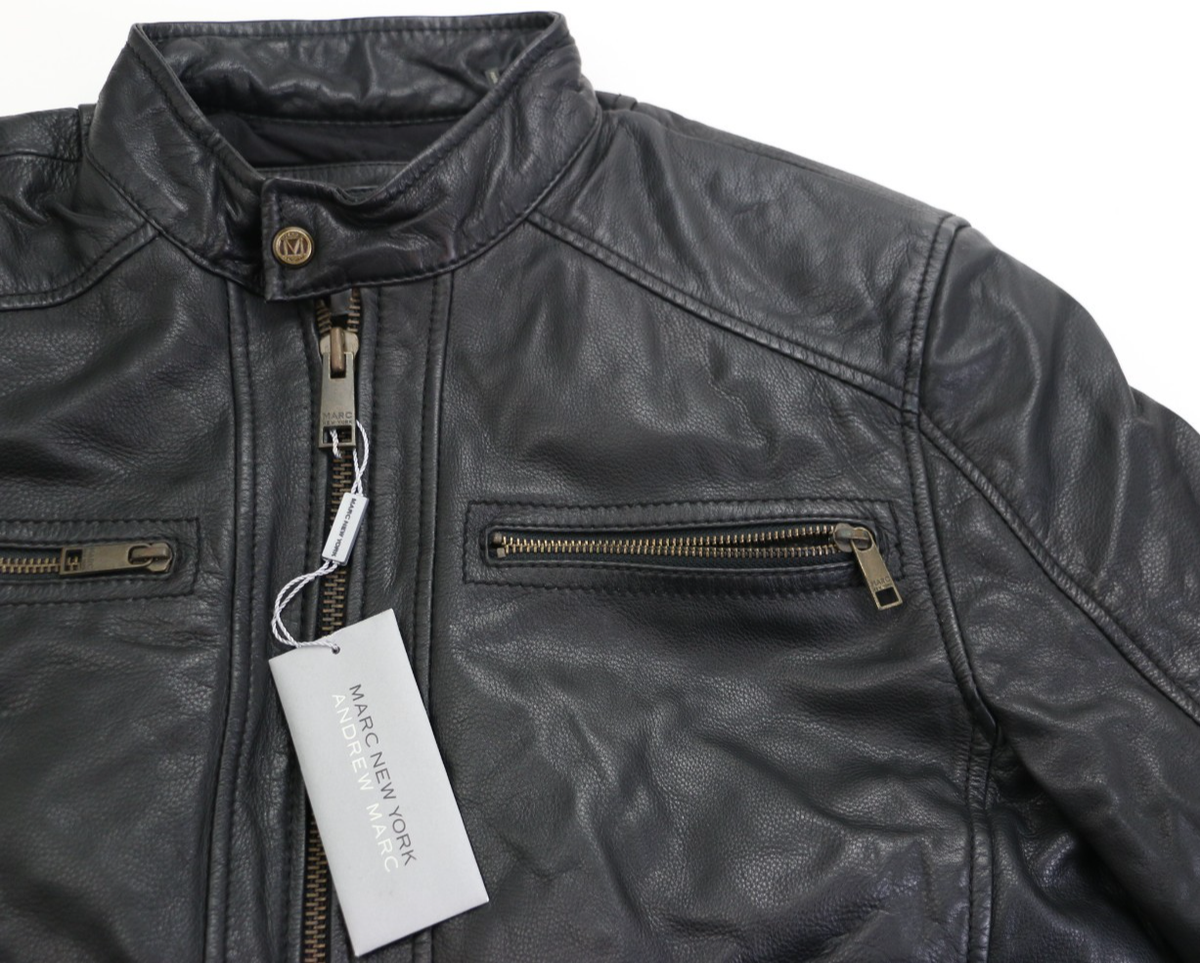 Andrew Marc New York Laser Leather Jacket Men's Size L Style