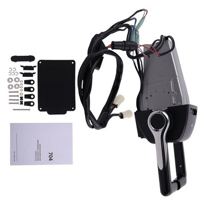 Dual mounted outboard remote control box Fits for Yamaha 704 704-48207-R0 Black