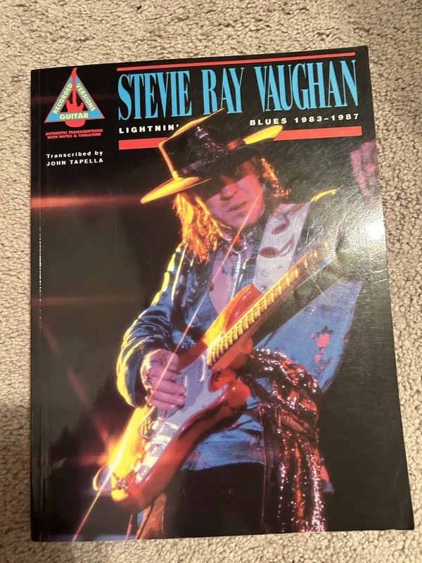 Stevie Ray Vaughan Lightnin' Blues 1983-1987 Guitar Tab Sheet Music Song Book