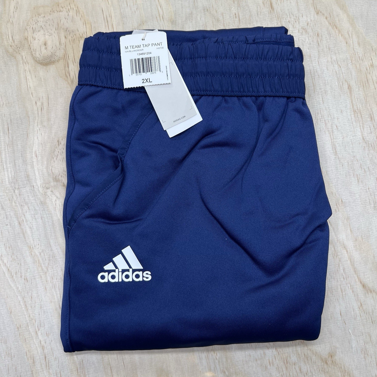 NEW XXL Adidas Team Issue Tapered Mens Pants Blue HI0706 thumbnail 3