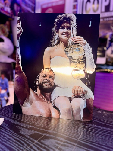 Macho Man Randy Savage and Miss Elizabeth 11”x14” Photo *METAL* Print Poster WWF