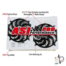 Radiator Electric Fan+Shroud Kit For 1970-1981 Chevy Camaro Monte Carlo G-Body