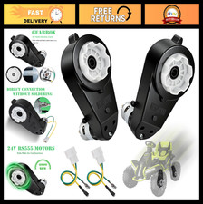 24V High Speed Motor Upgrade Gearbox for Ride-On Toys - 2 Pcs 40000RPM Replaceme
