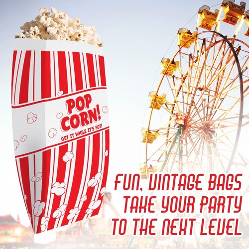 Popcorn Bags Coated for Leak/Tear Resistance. Single Serving 1oz Paper Sleeve... - 第 5/8 張圖片