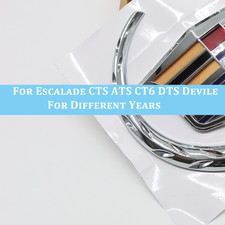 Chrome Front Grille Decoration Emblem Badge Sticker For Escalade Srx Cts Ct6 Ats