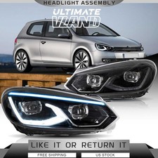 Vland Full Led Projector Headlights For Volkswagen Golf Mk6 2010-2014 Wdynamic